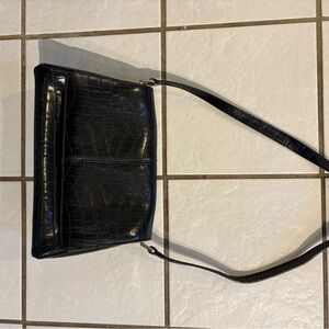 Liz Claiborne Croc-Embossed Shoulder Bag